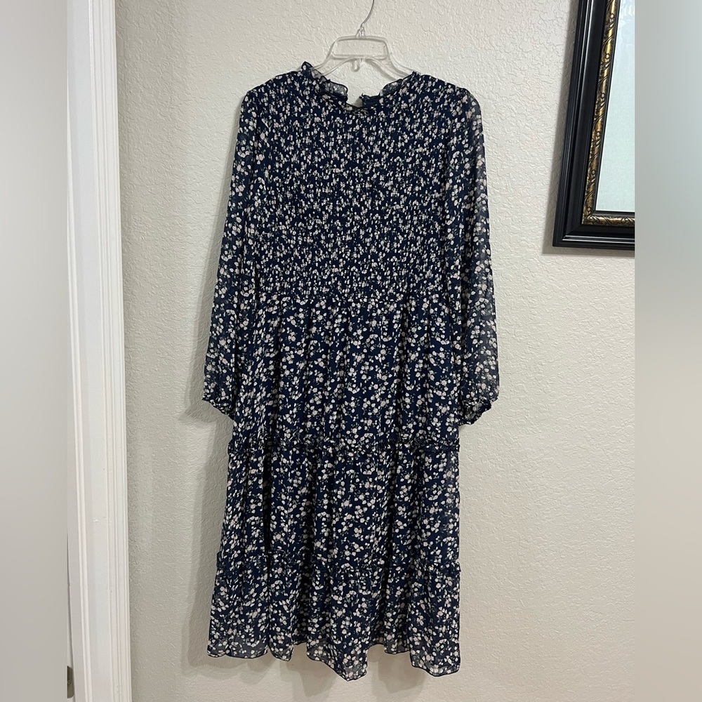 Floral Navy Blue Maxi Dress caja 1 - Picture 2 of 5